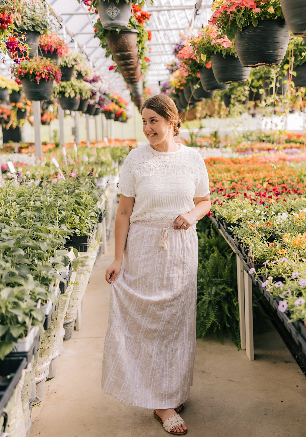 delilah linen dress 'Delilah' Blend Skirt Old-Fashioned Potato Salad with @ LOU In the images you Color:cream