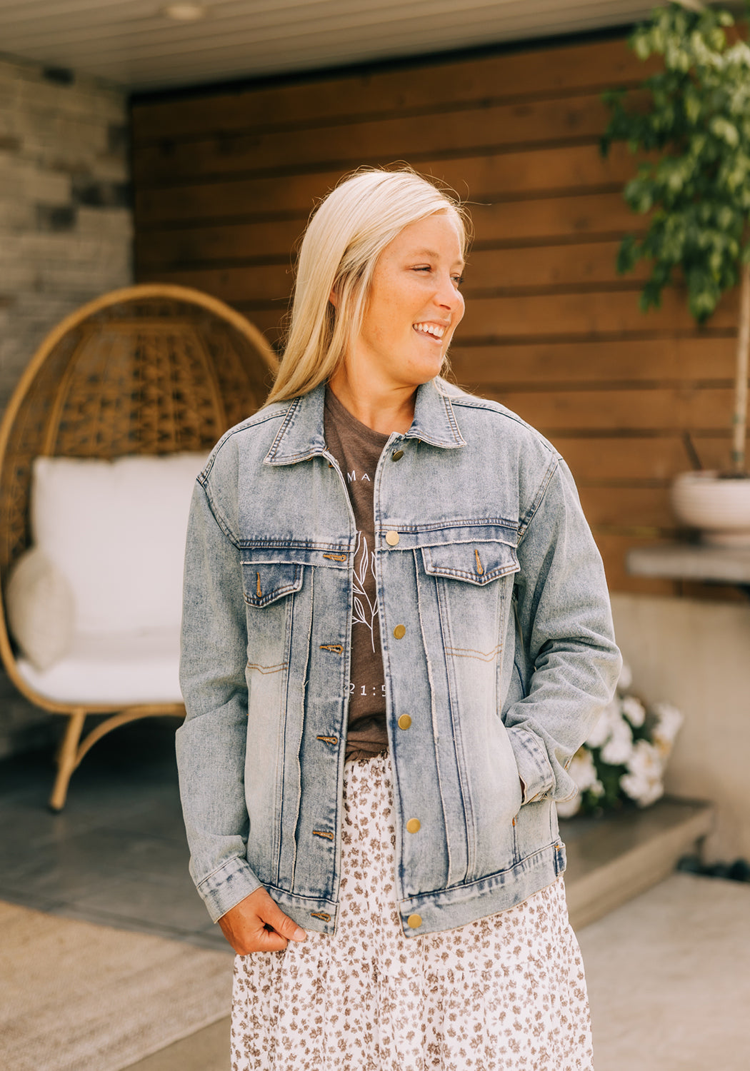 Eden' Oversized Denim Jacket