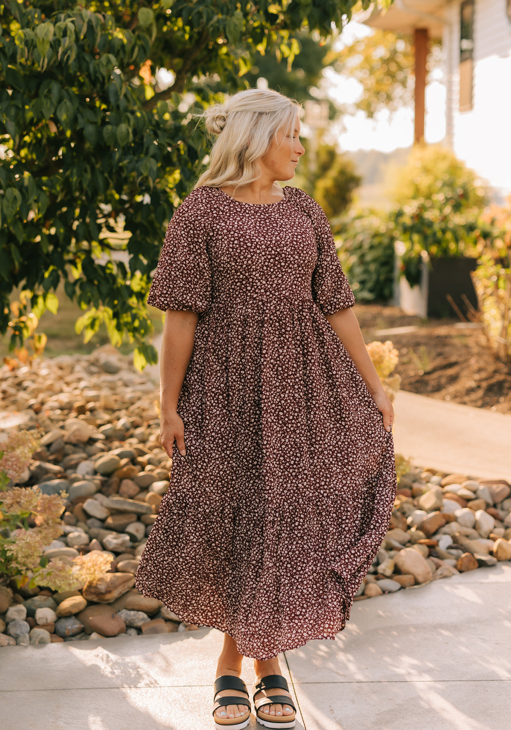 Flora' Smocked Midi Dress – Grace and Joy Company