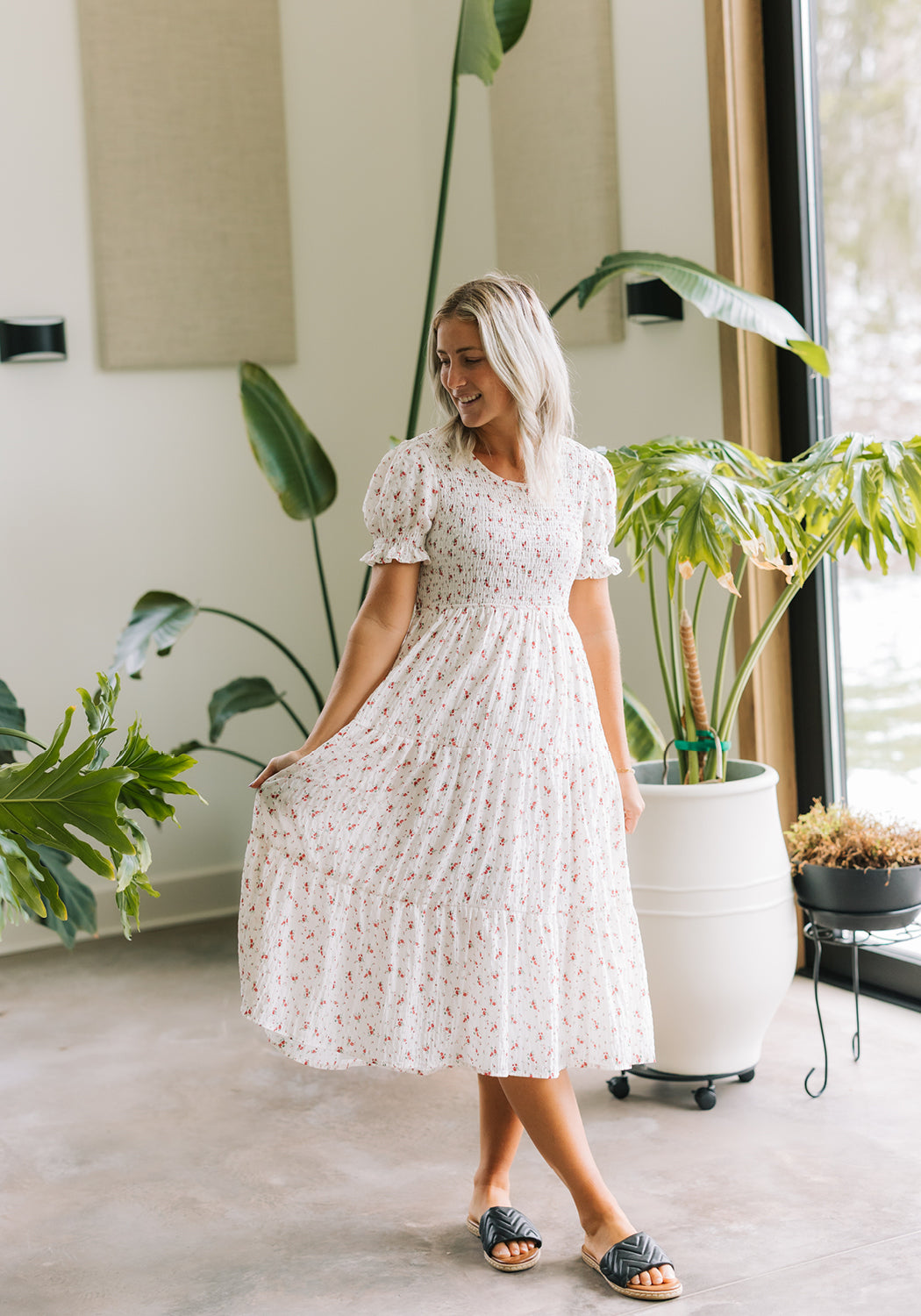 midi dress church Light Blue Modest Midi Dress; Elegant Church Outfit for Women; Sophisticated Baptism Guest Gown