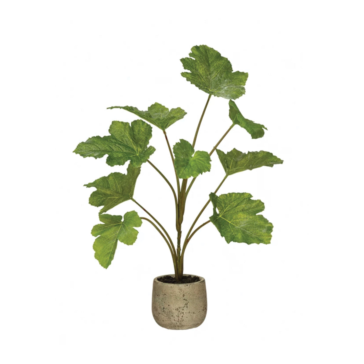 Faux Plant in Cement Pot Grace and Joy Company