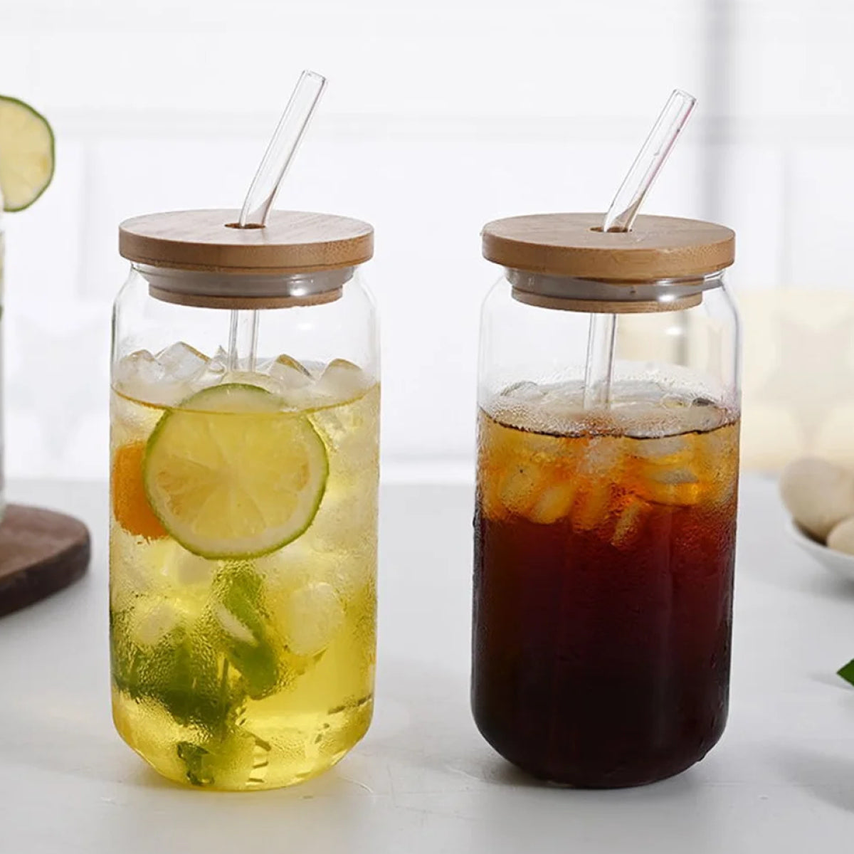 18 ounce Glass Iced Coffee Cup