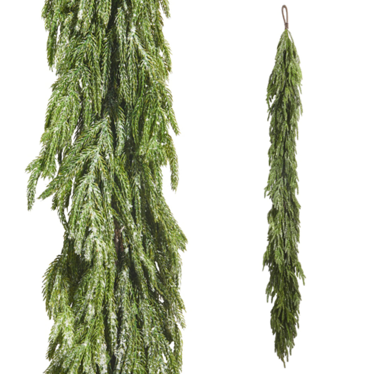 6' Glittered Norfolk Pine Garland