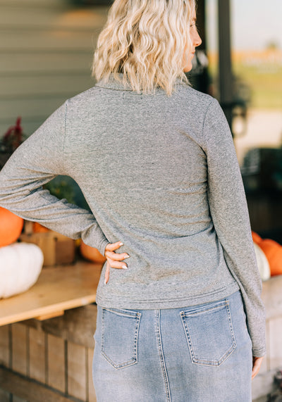 'Alaine' Collared Knit Top