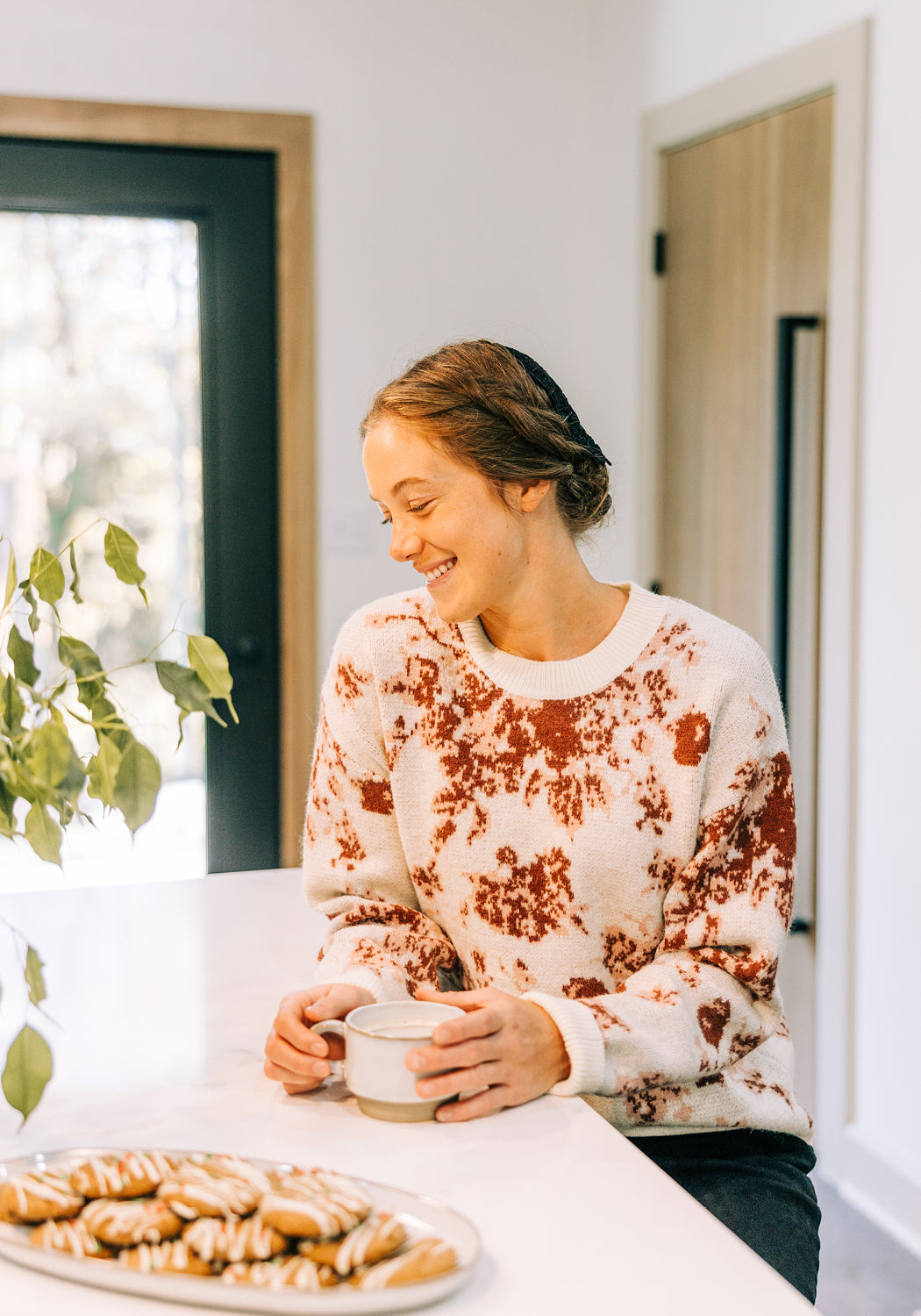 'Allison' Floral Crewneck Sweater