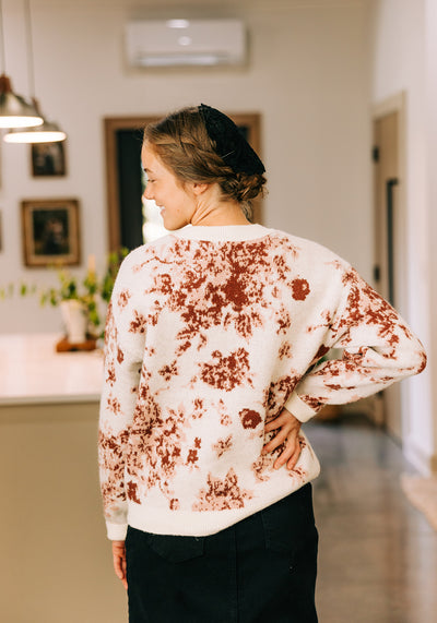 'Allison' Floral Crewneck Sweater