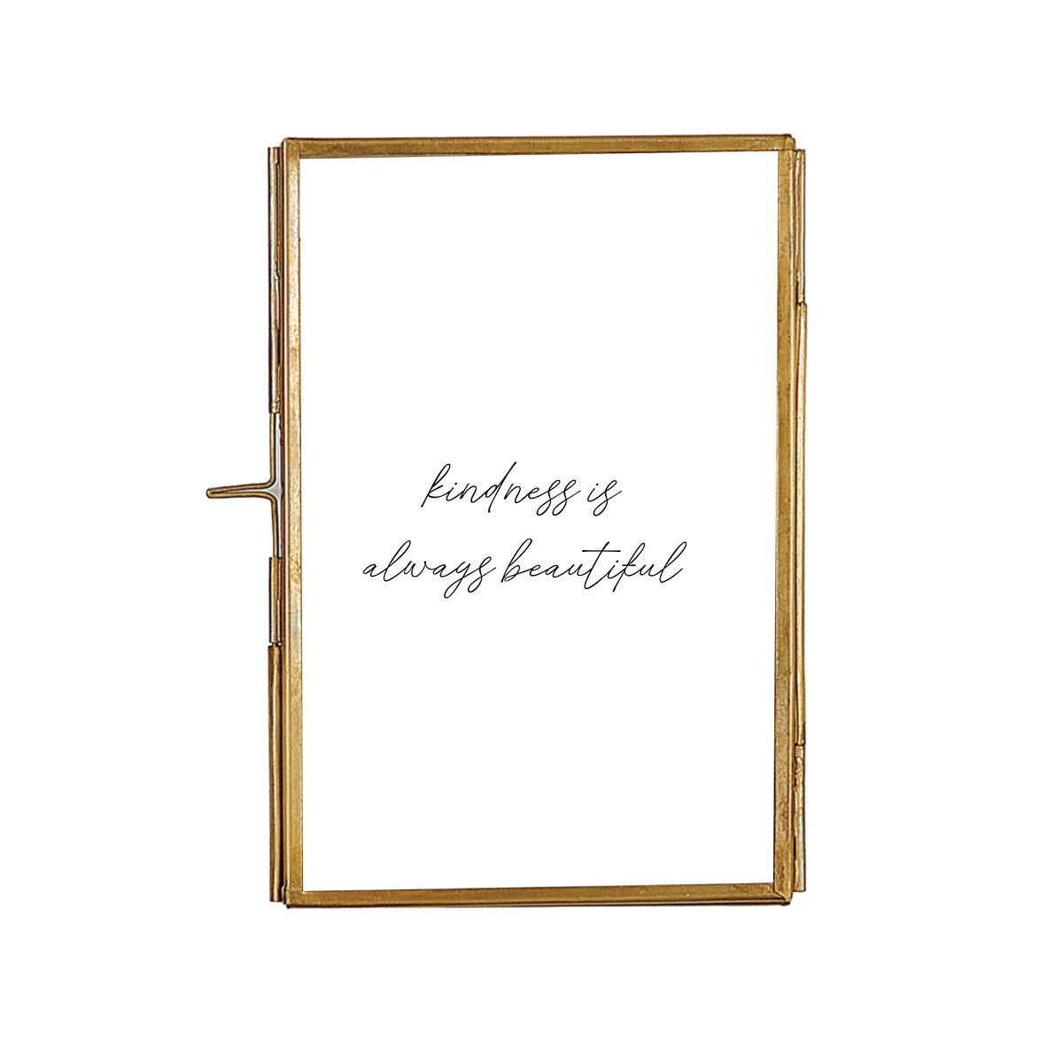 Brass and Glass Photo Frame | 4x6