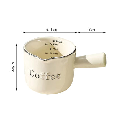 Ceramic Espresso Coffee Measuring Cup