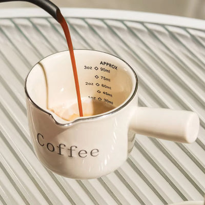 Ceramic Espresso Coffee Measuring Cup