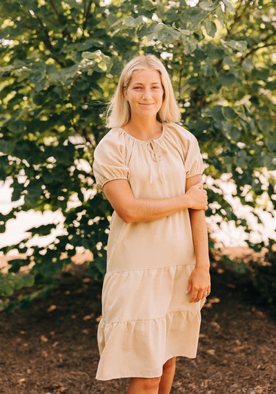 'Charlotte' Short Sleeve Midi Dress