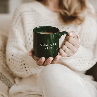 Comfort and Joy Stoneware Coffee Mug