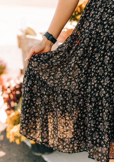 'Cora' V-Neck Fall Floral Dress