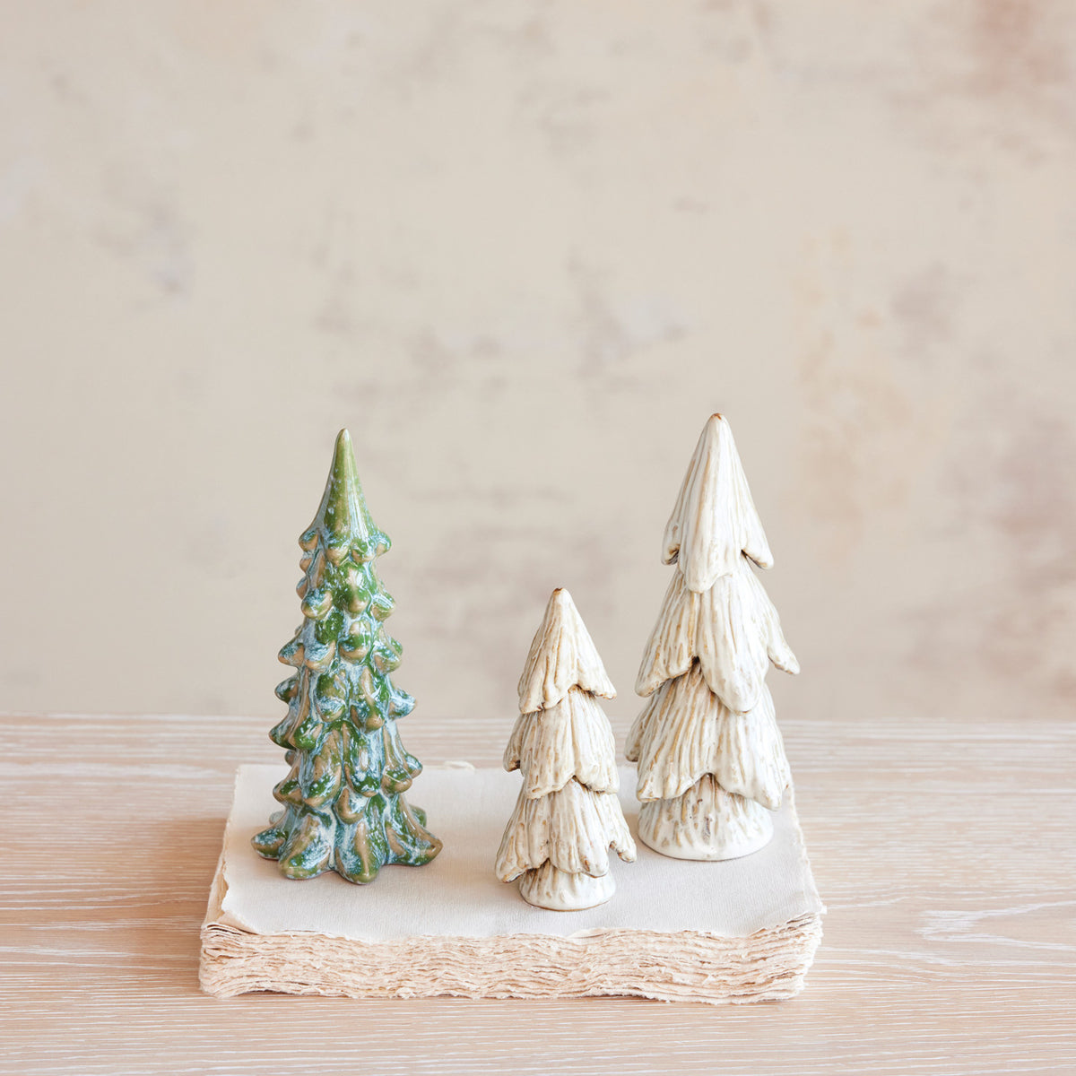 Cream Stoneware Trees – Grace and Joy Company