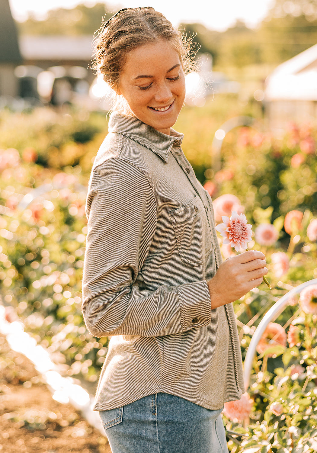 'Darlene' Button Down Knit Jacket