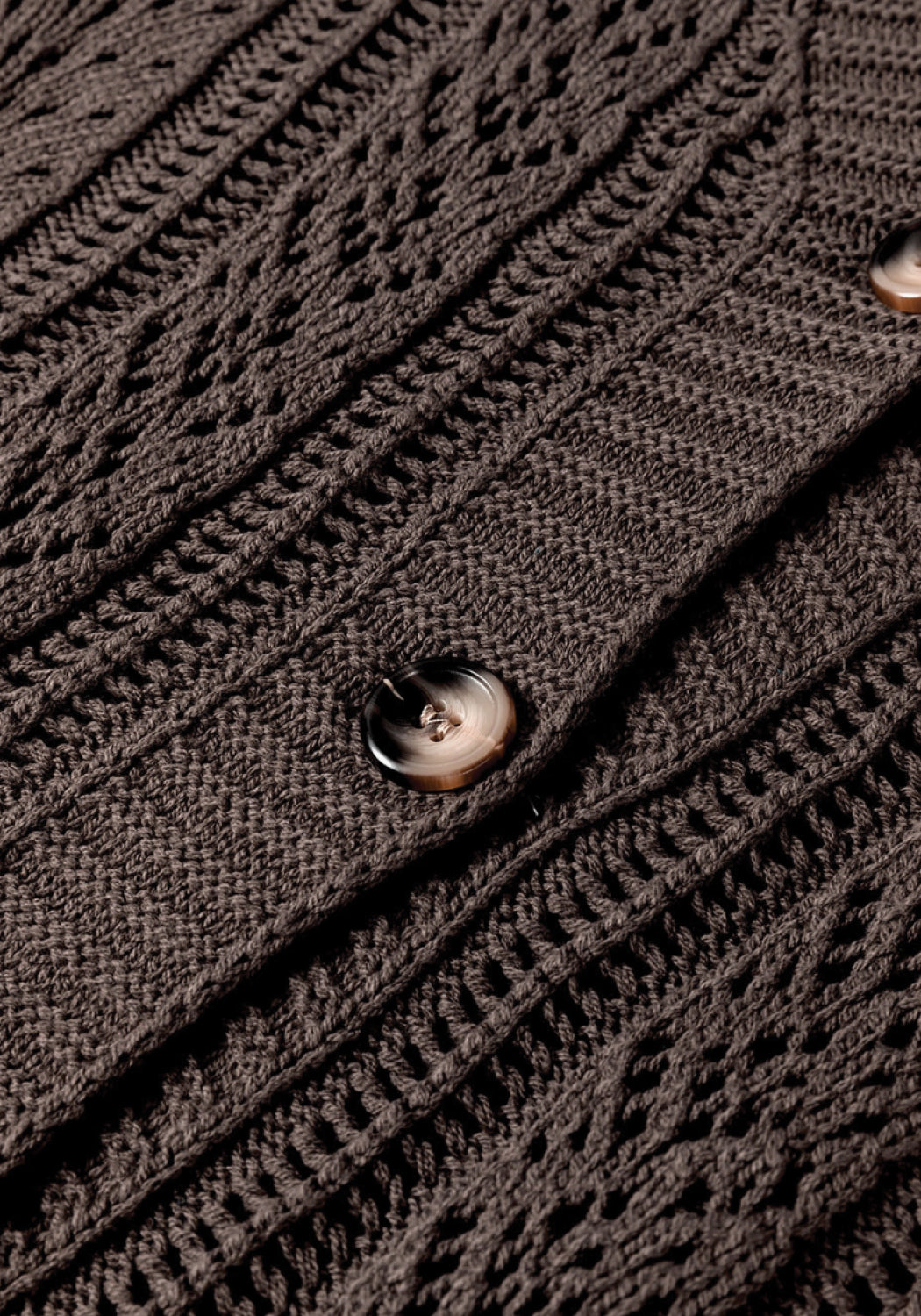 'Elaine' Open Knit Drop Shoulder Sweater