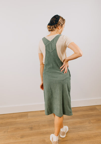 'Ellie' Corduroy Overall Dress