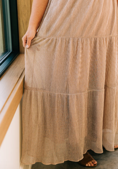 'Eloise' Pleated Maxi Dress