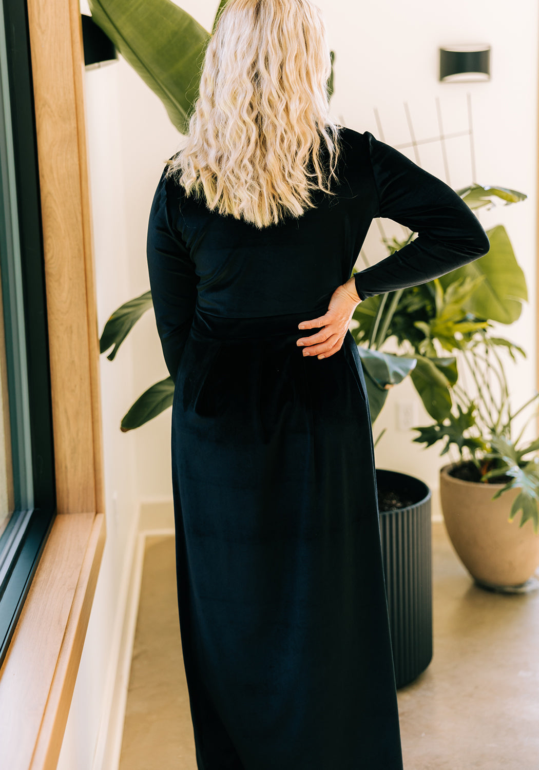 velvet dress maxi Flora' Velvet Maxi Dress – Grace and Joy Company