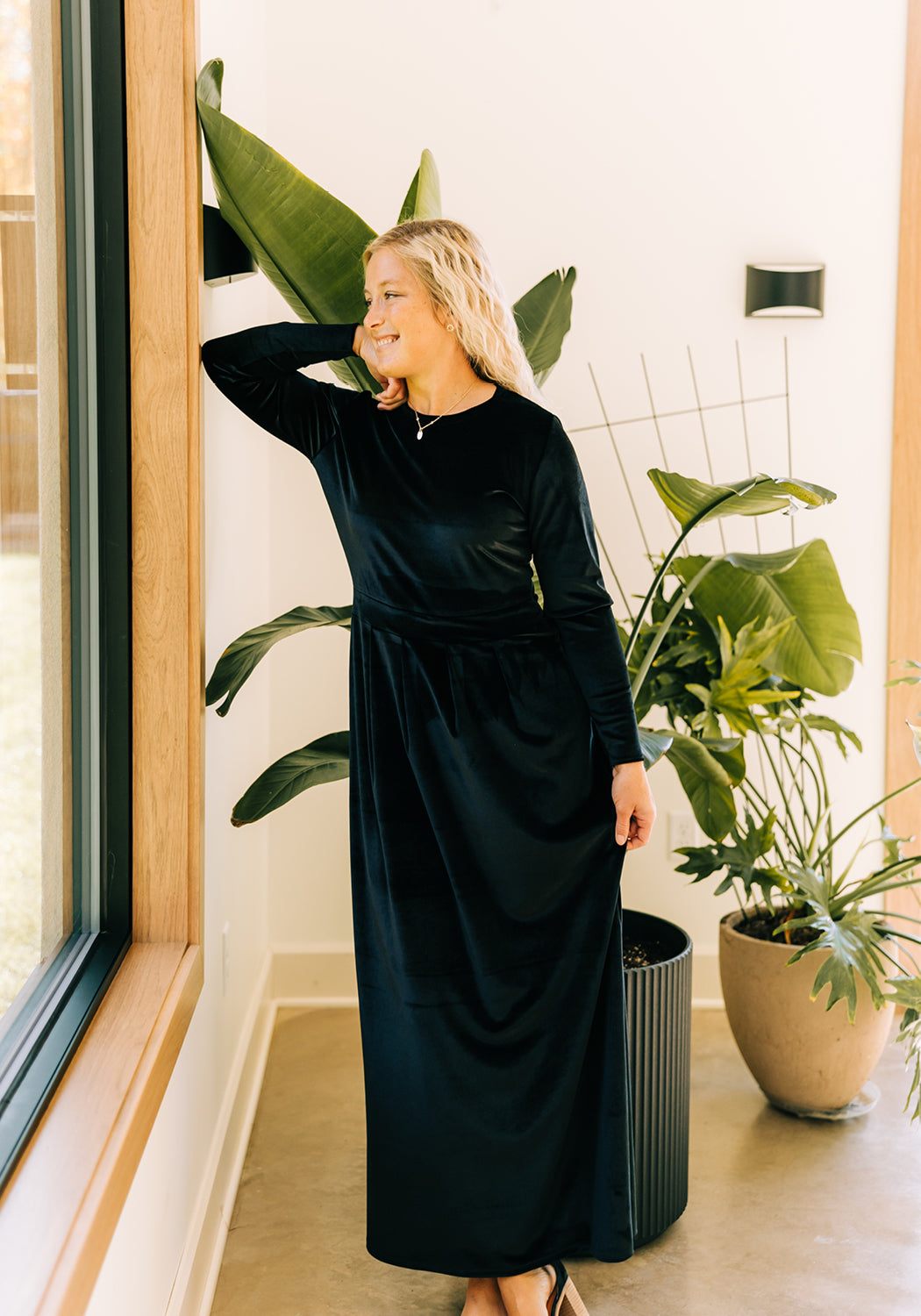 Flora' Velvet Maxi Dress – Grace and Joy Company