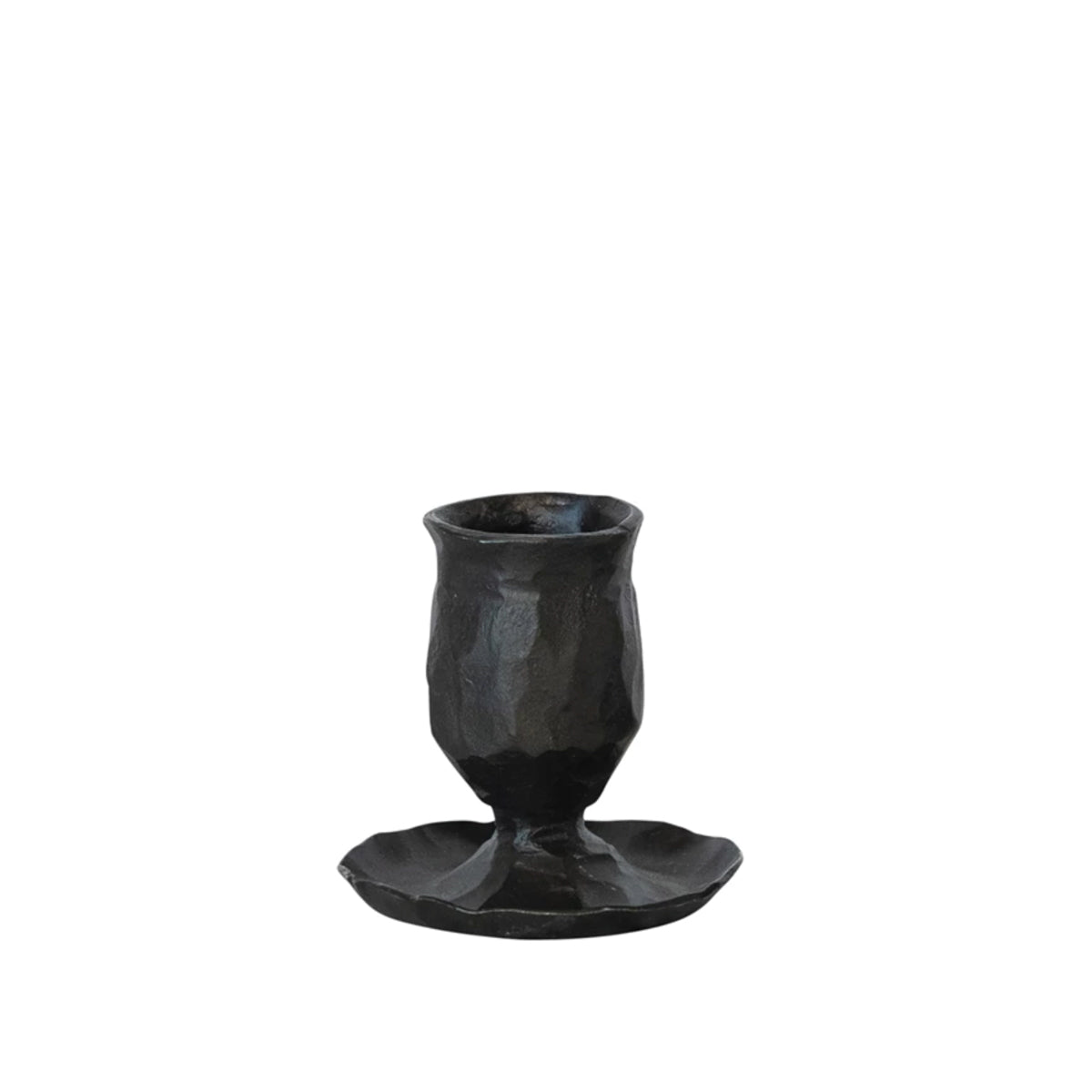 Hand-Forged Cast Iron Taper Holder