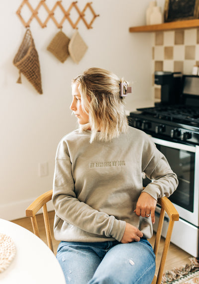 'He Restores my Soul' Pullover