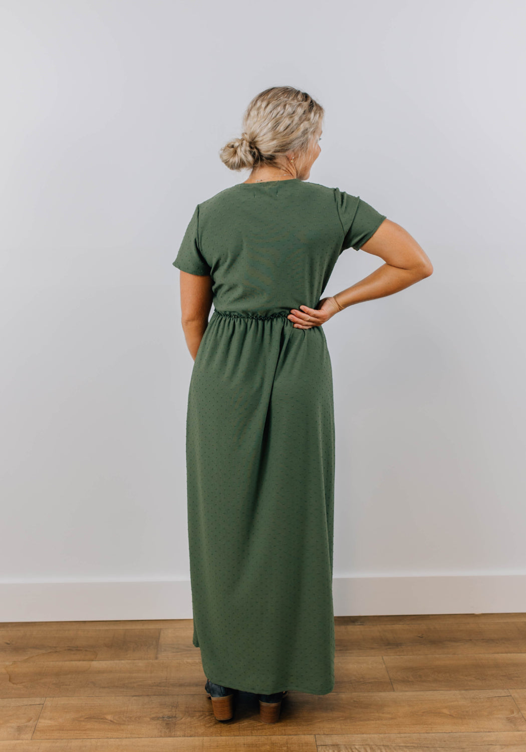 'Isabella' Short Sleeve Maxi Dress