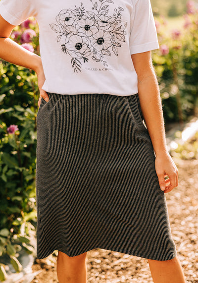 'Jenna' Knit Midi Skirt