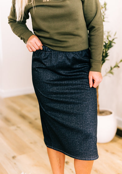 'Jenna' Knit Midi Skirt