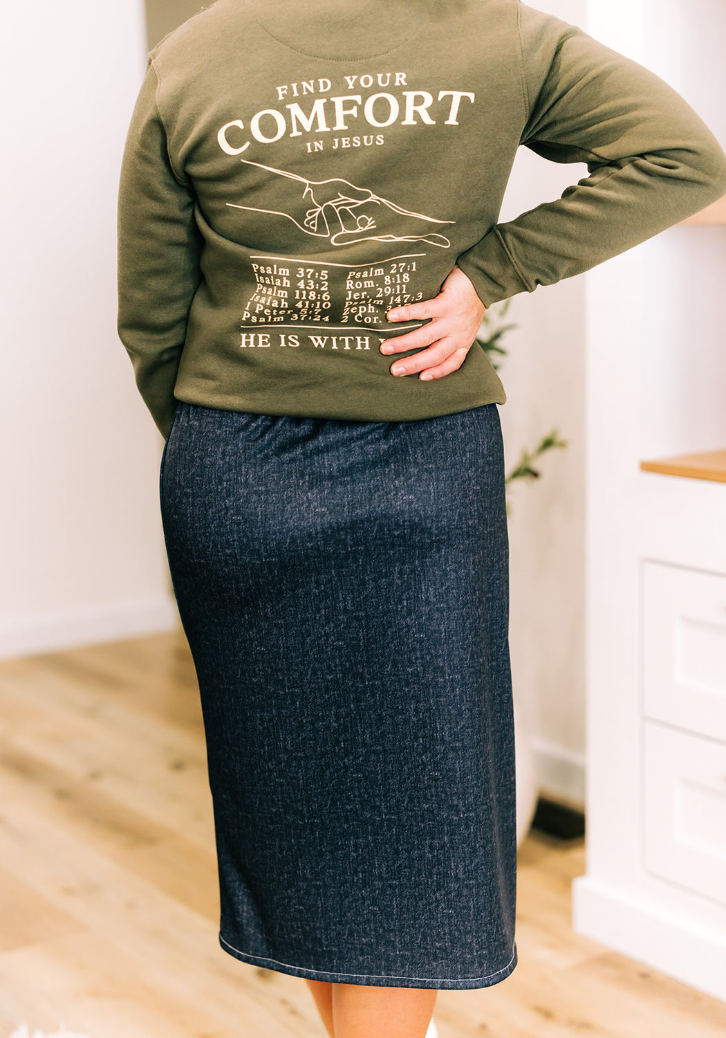 'Jenna' Knit Midi Skirt