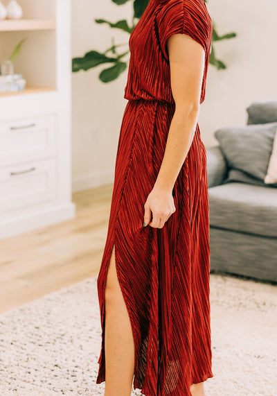 'Julia' Round Neck Maxi Dress