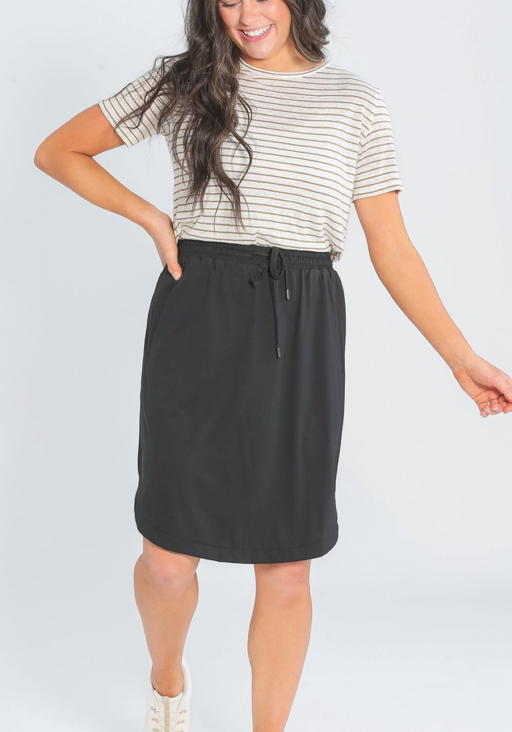 'Kenedi' Sport Athletic Midi Skort