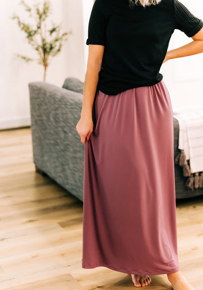 'Laura' Long Knit Maxi Skirt