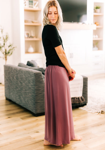 'Laura' Long Knit Maxi Skirt