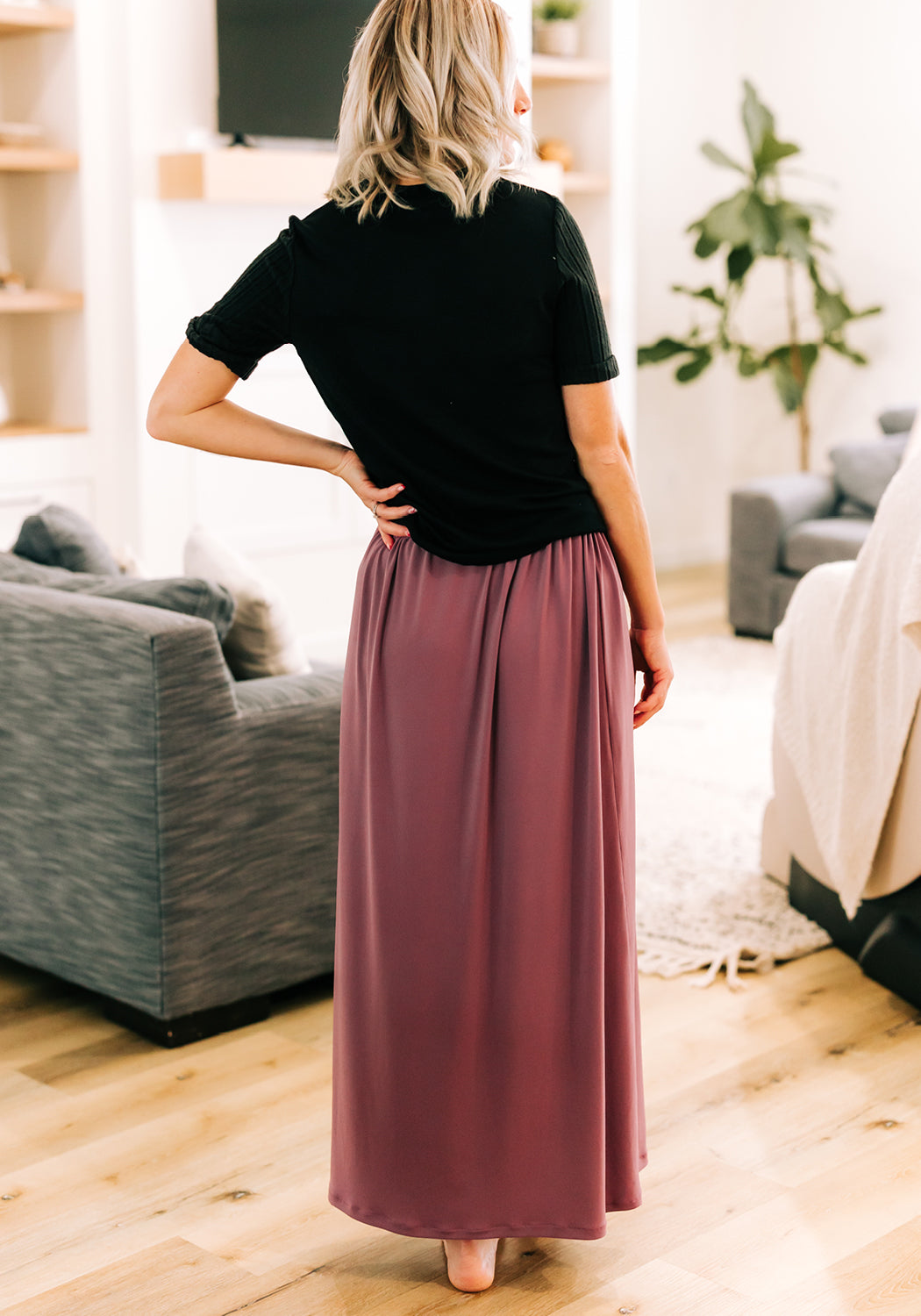 'Laura' Long Knit Maxi Skirt