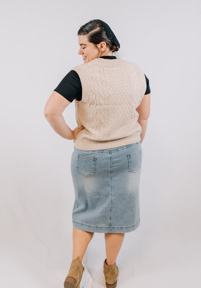'Lisa' Button Down Sweater Vest