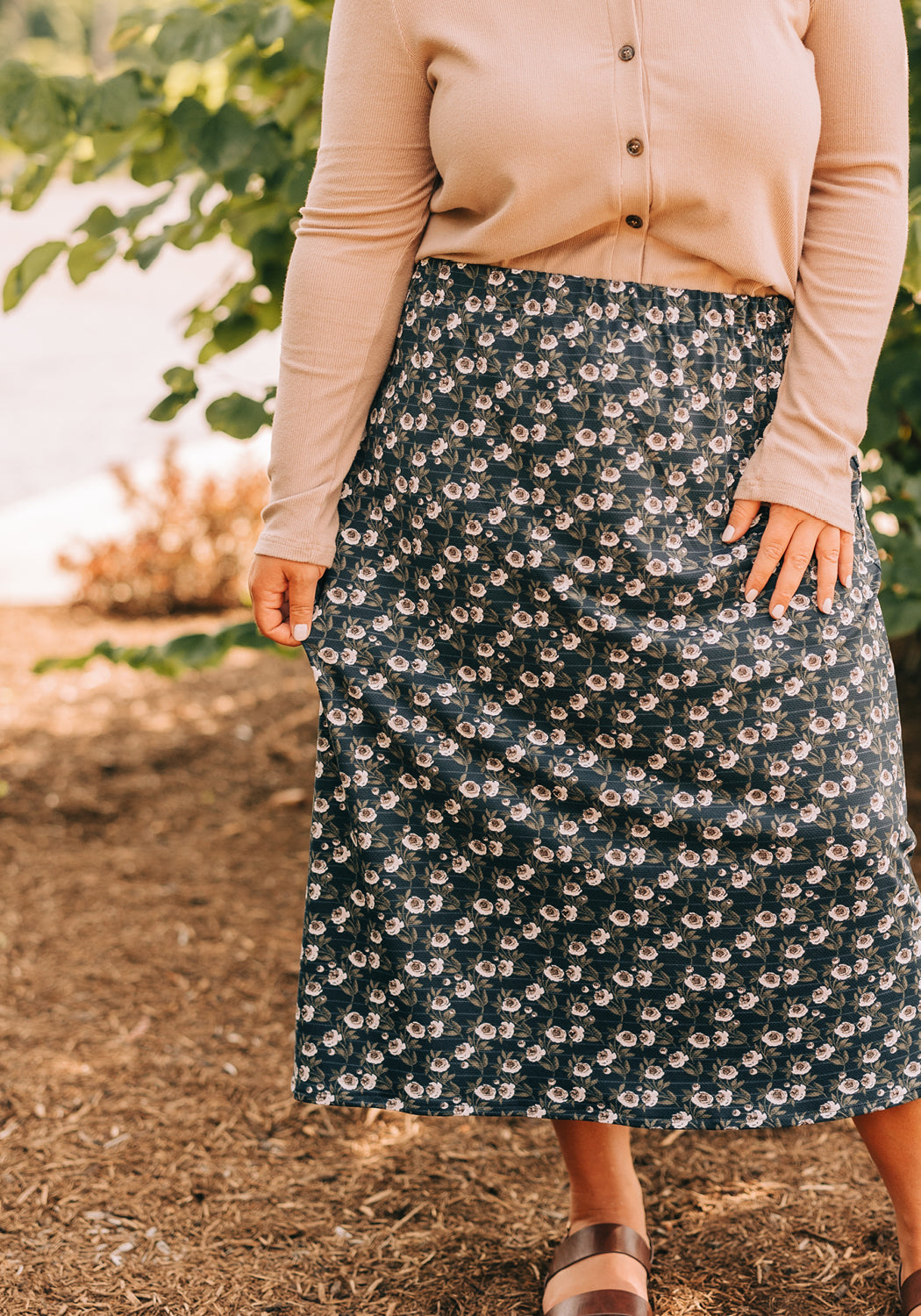 'Lisa' Knit Midi Skirt