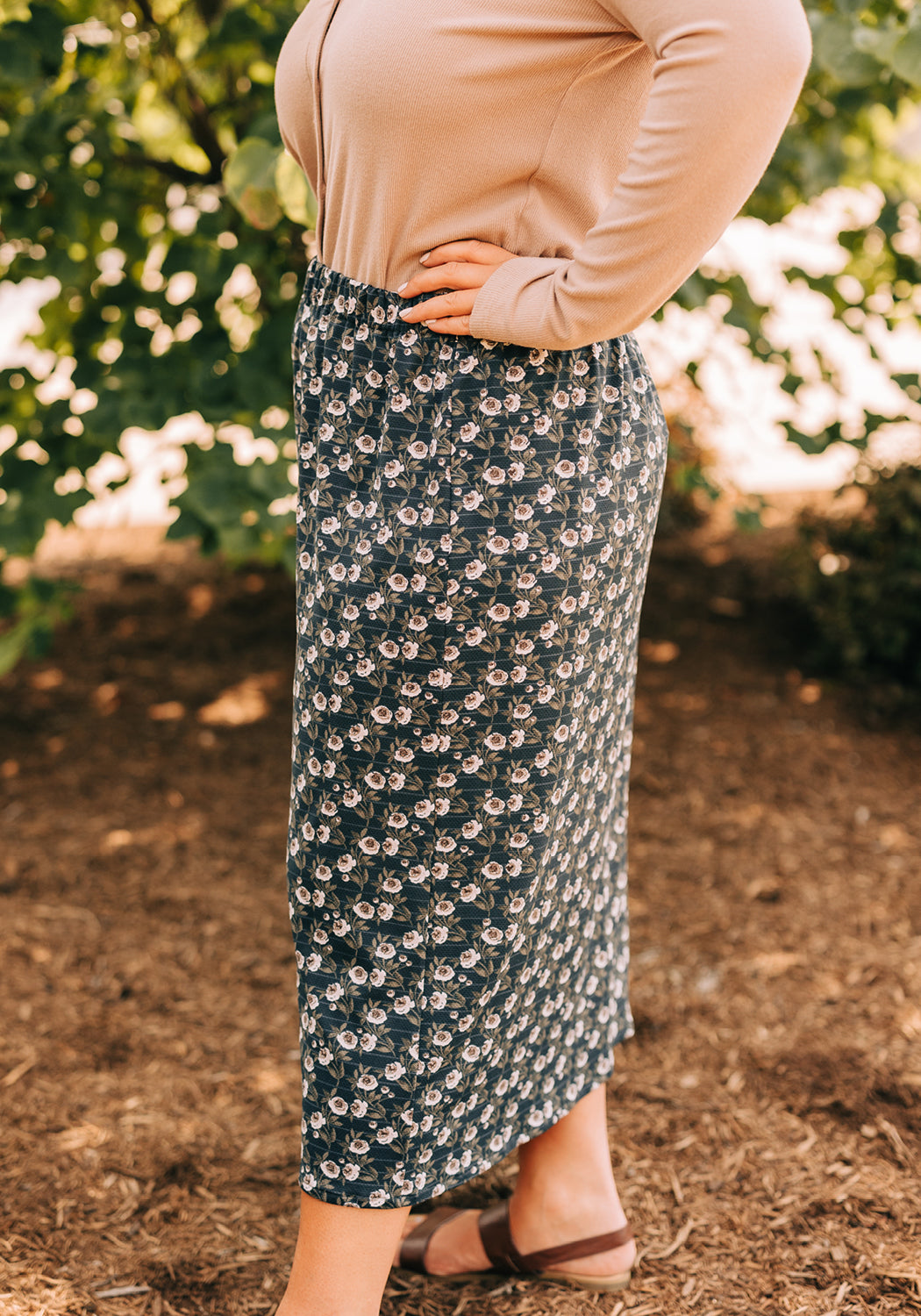 'Lisa' Knit Midi Skirt