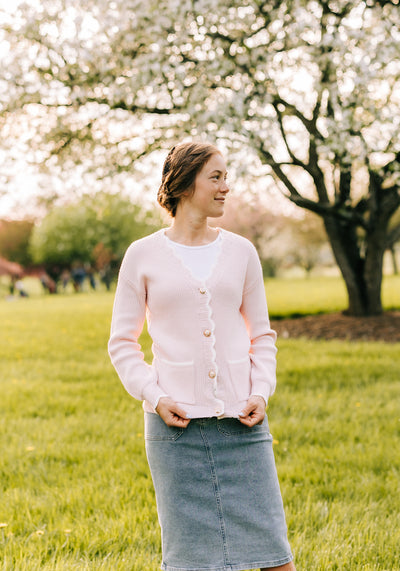 Modest Clothing Outfit Ideas Fashion inspo dresses skirts tops cardigans church outfits fashion outfits style modest girly outfit jewelry bows handbags Handpicked Home decor Grace and Joy Company