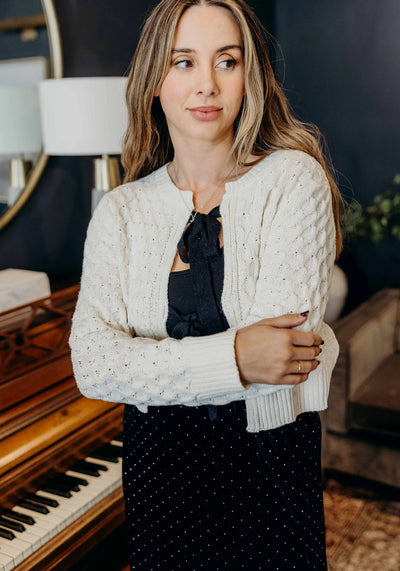'Mae' Bowtie Cardigan