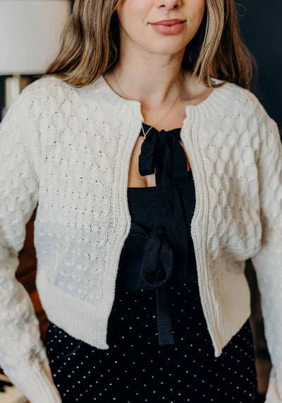 'Mae' Bowtie Cardigan