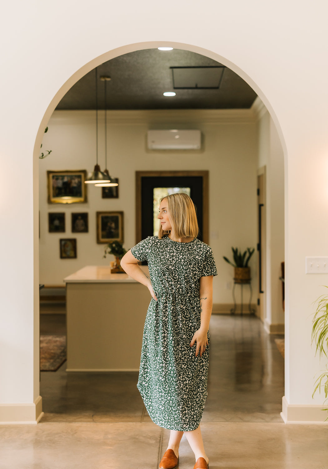 Maggie' Floral Knit Midi Dress Grace and Joy Company Maggie' Floral Knit Midi Dress Grace and Joy Company