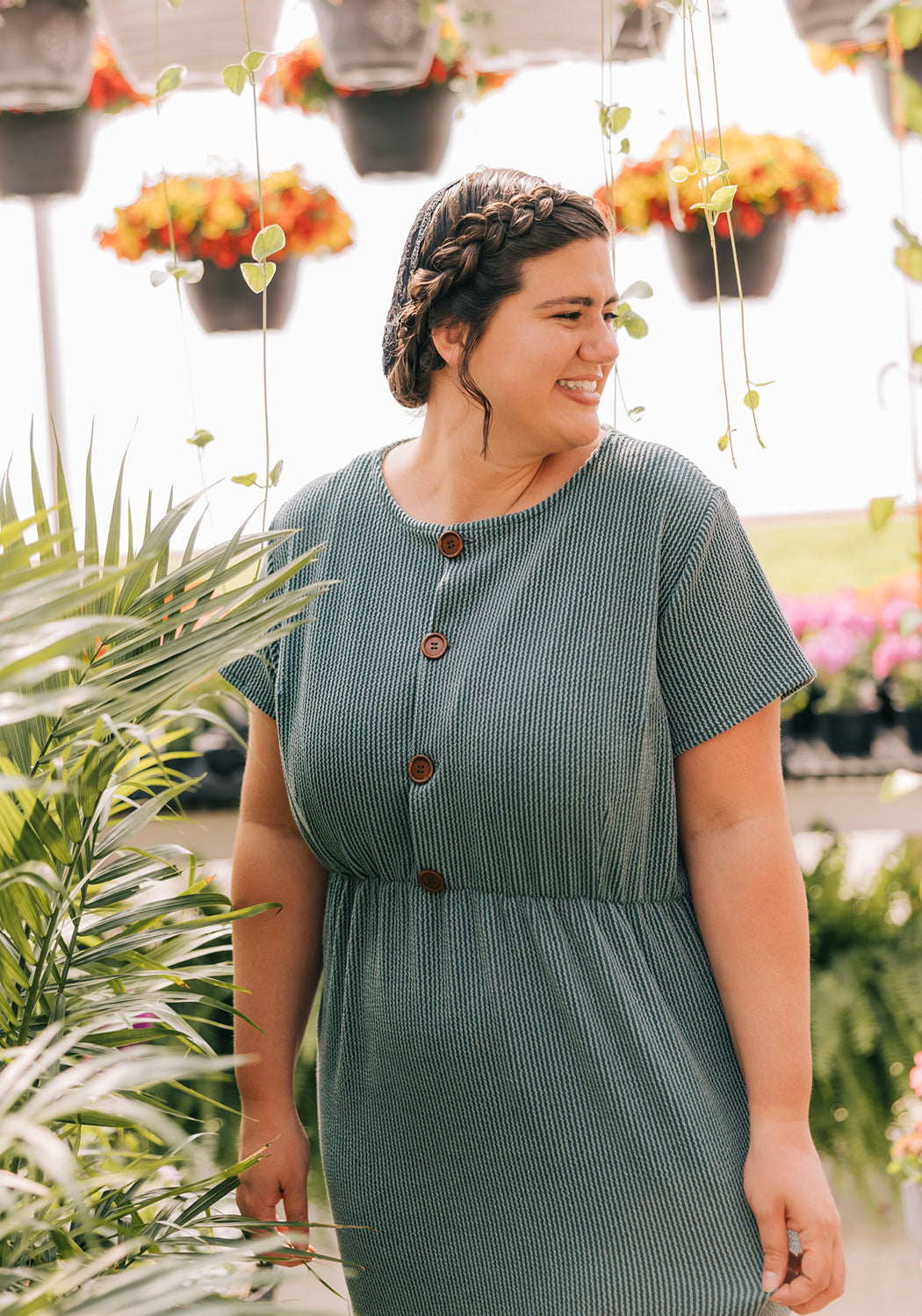 Maria' Short Sleeve Button Up Dress Grace and Joy Company Maria' Short Sleeve Button Up Dress Grace and Joy Company