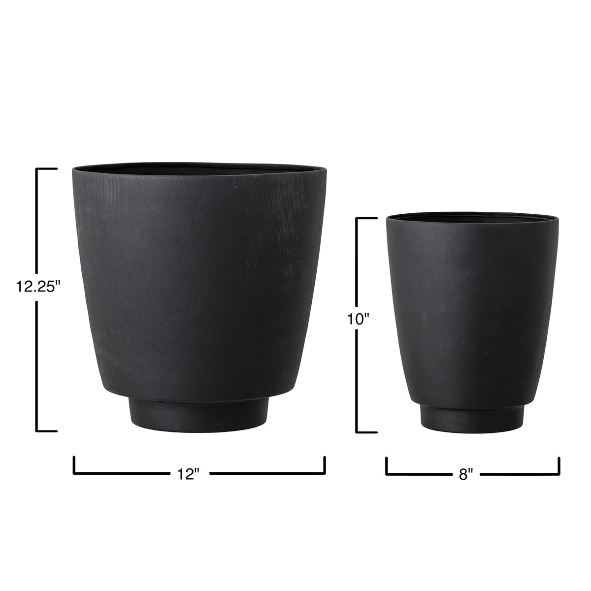 Metal Tapered Planters