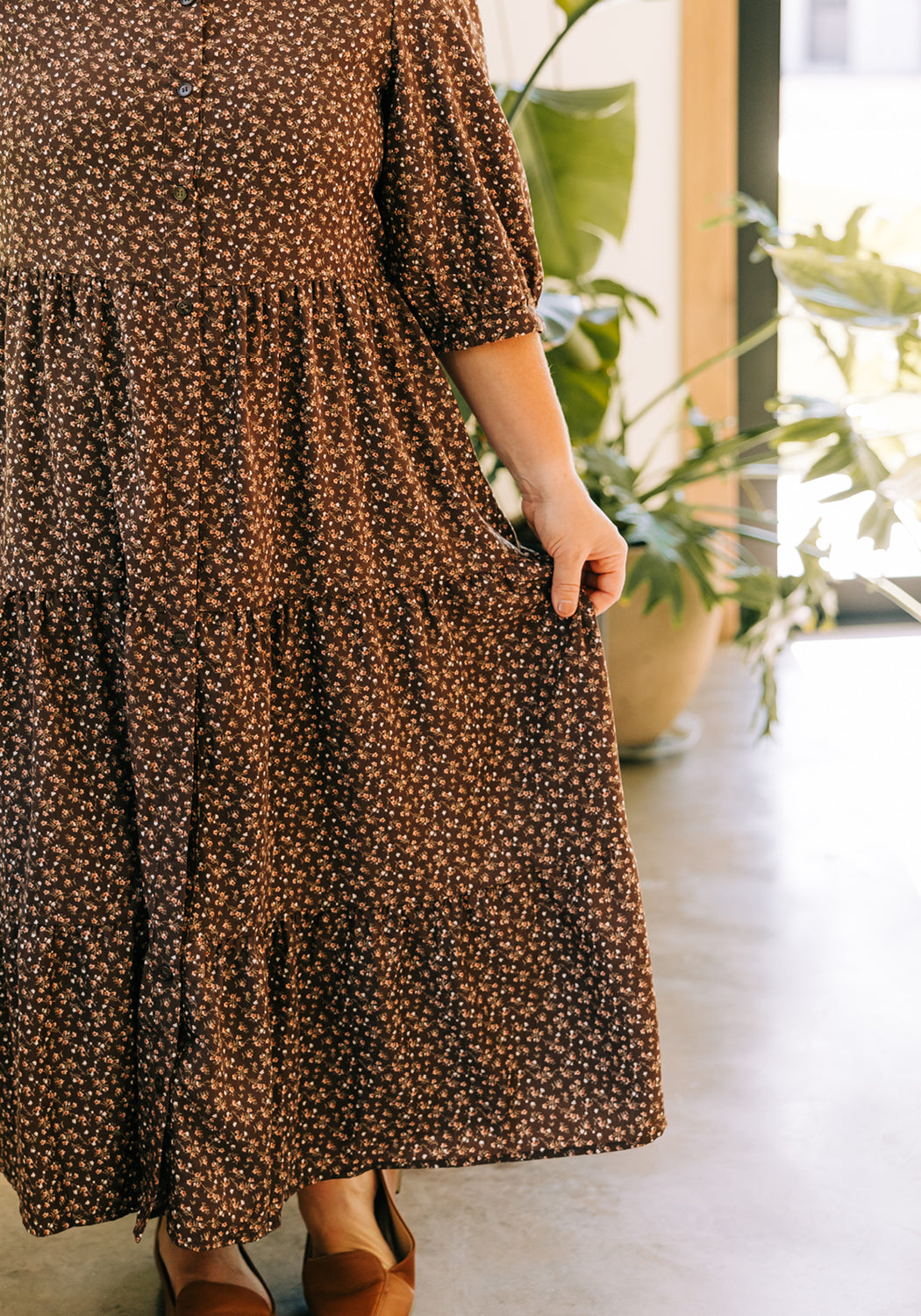 Nova' Tiered Button Up Dress – Grace and Joy Company