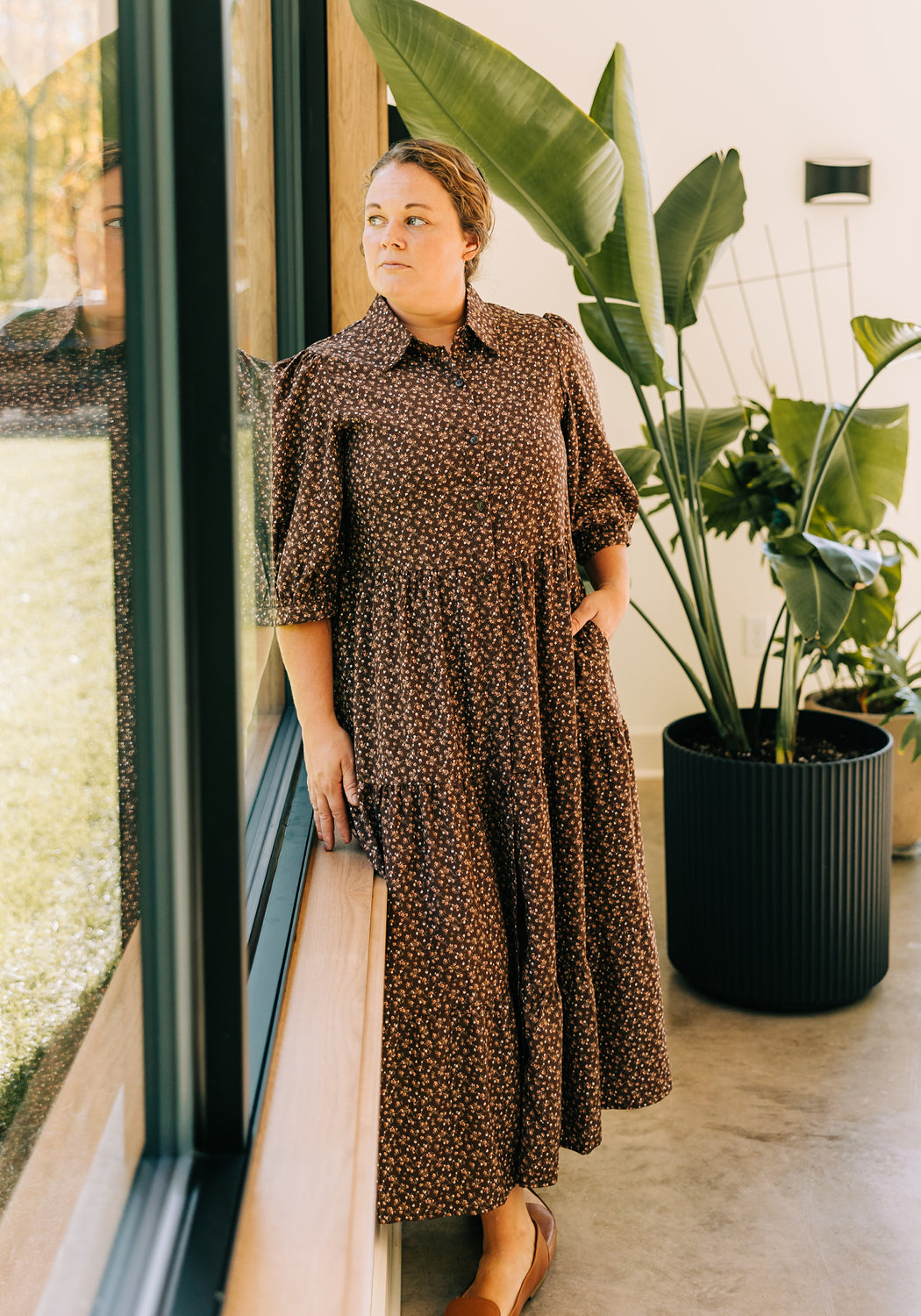 Nova' Tiered Button Up Dress – Grace and Joy Company
