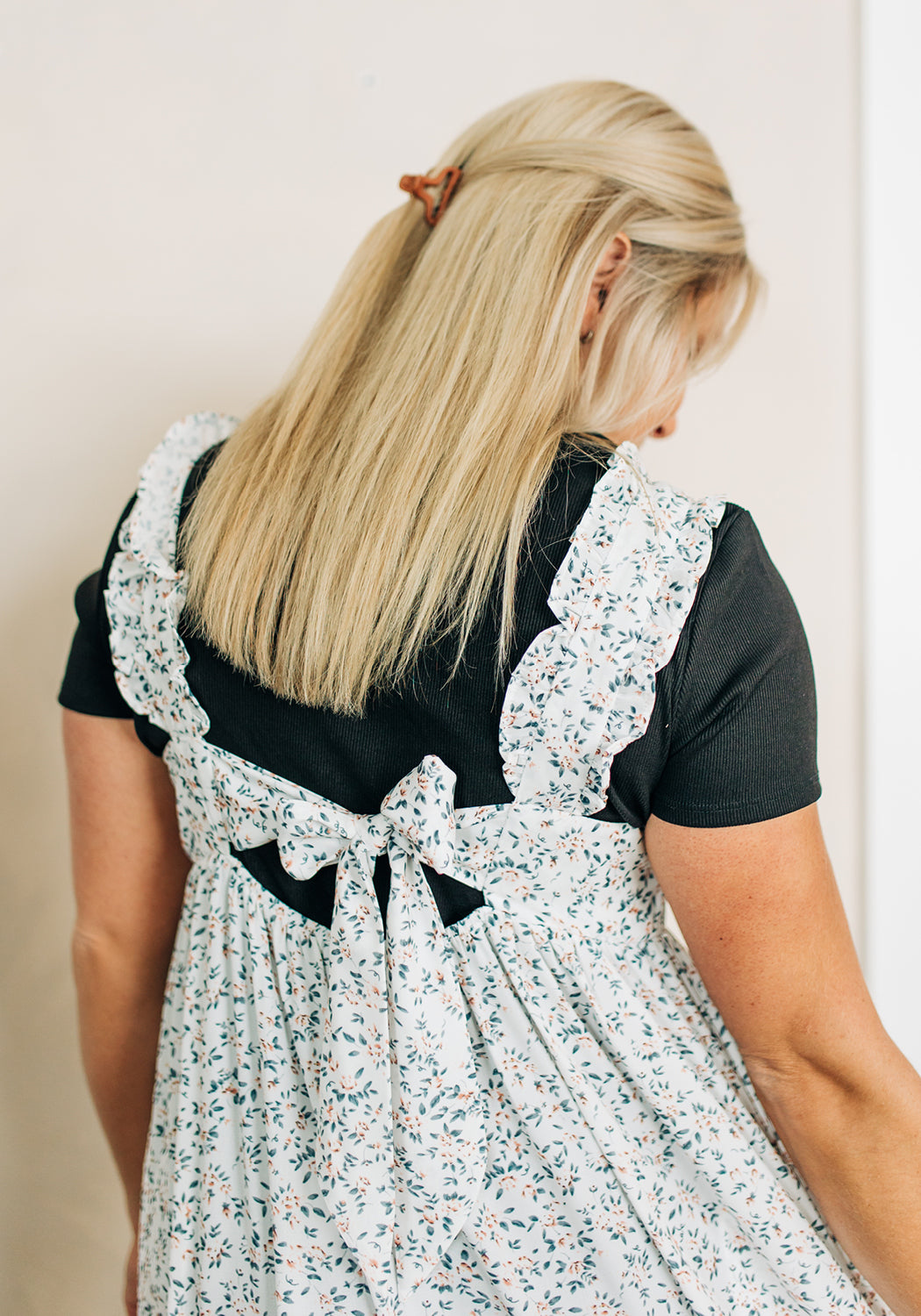 'Paisley' Floral Tie Back Jumper Dress