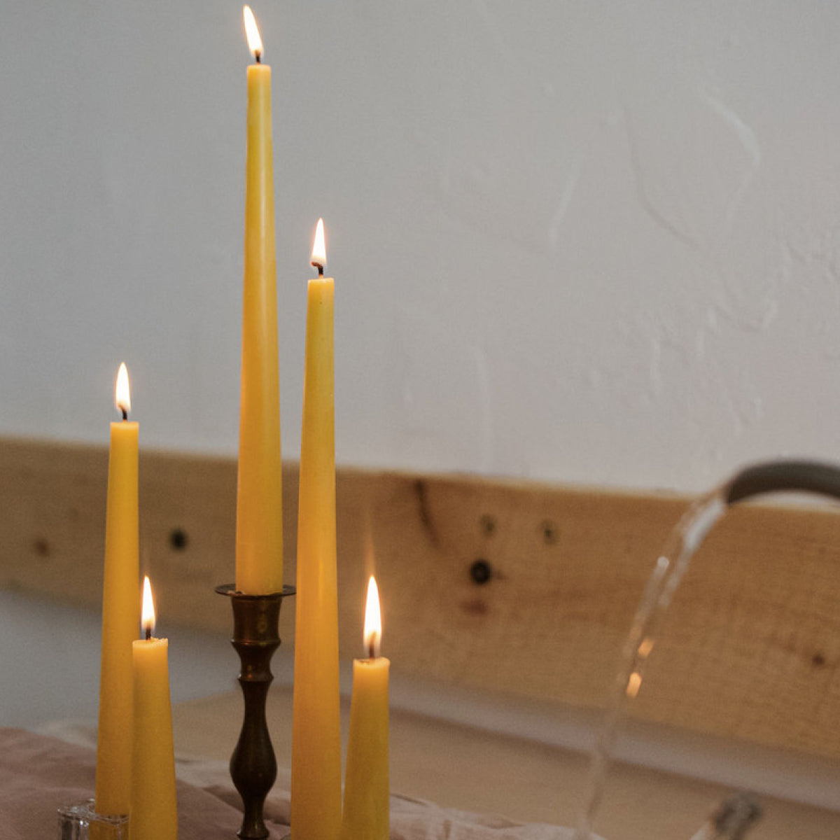 Pure Beeswax 10" Taper Candles - 2 pack