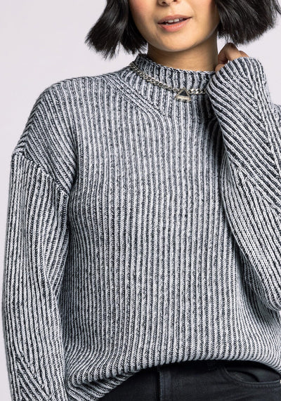 'Rina' Mock Neck Knit Top