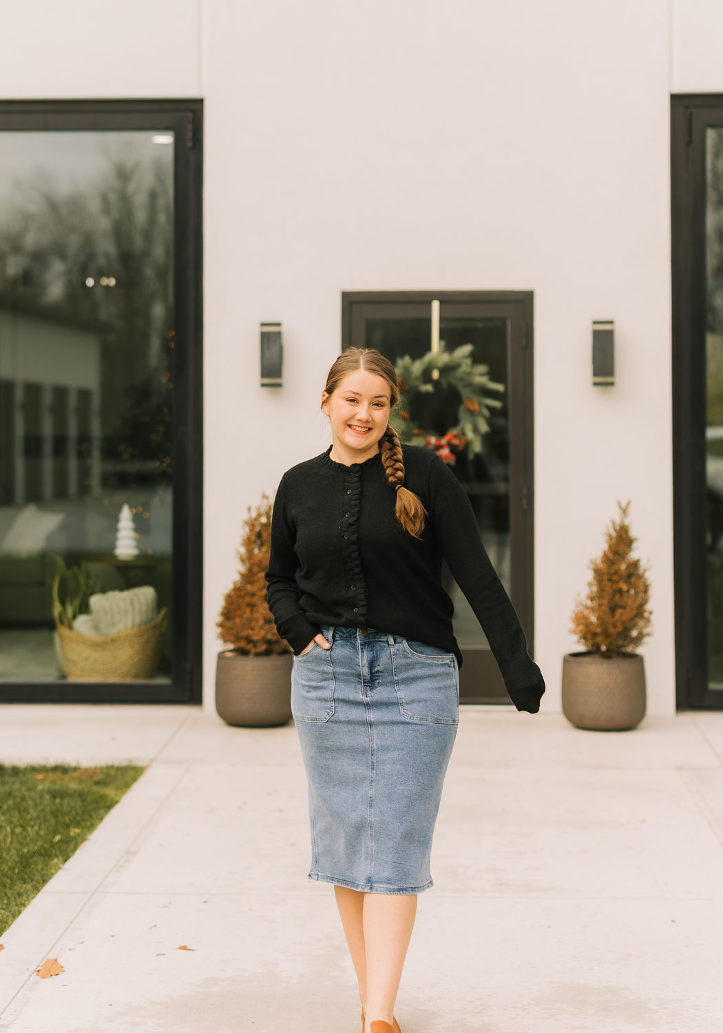 Modest Clothing Outfit Ideas Fashion inspo dresses skirts tops cardigans church outfits fashion outfits style modest girly outfit jewelry bows handbags Handpicked Home decor Grace and Joy Company