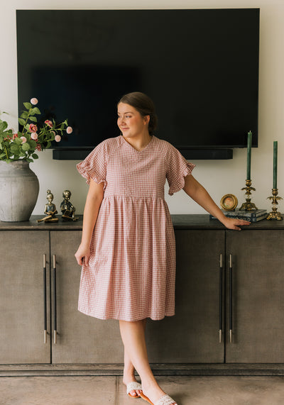 cotton home dress Poplin Cotton Garden Dress